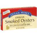Ocean Prince Smoked Cocktail Oysters in Cottonseed Oil, 3 oz