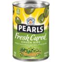 Pearls Fresh Cured Pitted California Green Olives, 6 oz