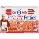 Purnell's Old Folks Hot Country Sausage Patties, 24ct
