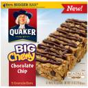 Quaker Big Chewy Chocolate Chip Granola Bars, 1.48 oz, 5 count
