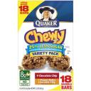Quaker Chewy Chocolate Chip And Peanut Butter Chocolate Chip Granola Bars, 18 Bars