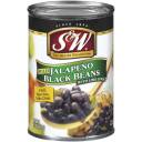 S&W Mild Jalapeno Black Beans with Lime Juice, 15 oz