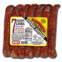 Savoie's Hot Smoked Sausages Links, 7 count