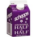 Schepps Ultra Pasteurized Half & Half, 1 pt