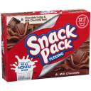 Snack Pack Chocolate Fudge & Milk Chocolate Swirl/Milk Chocolate Pudding Cups, 3.25 oz, 12 count