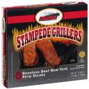 Stampede Grillers: 6 Boneless Beef New York Strip Steaks, 37.75 Oz