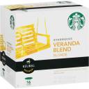 Starbucks Blonde Ground Coffee Keurig K-Cups, Veranda Blend, 16ct