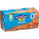 Stonyfield Organic Greek Caramel on the Bottom Nonfat Yogurt, 4 oz, 4 count