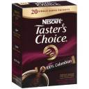 Taster's Choice 100% Colombian Instant Coffee Single Serve Packets, 20ct