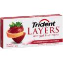 Trident Layers Wild Strawberry + Tangy Citrus Sugar Free Gum, 14 pc