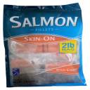 Wild Caught Skin-On Salmon Fillets, 2 lbs