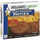 Williams Express Fully Cooked Pork Sausage Patties, 8ct