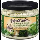 World Table Creamy Spinach & Artichoke Dip, 11 oz