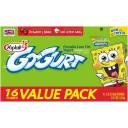 Yoplait Go-Gurt SpongeBob SquarePants Strawberry Splash/Cool Cotton Candy Portable Low Fat Yogurt, 2.25 oz, 16 count
