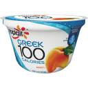 Yoplait Greek 100 Calories Peach Fat Free Yogurt, 5.3 oz