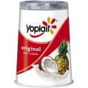Yoplait Original Pina Colada Low Fat Yogurt, 6 oz