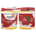 Yoplait Original Strawberry Low Fat Yogurt, 6 oz, 4 count